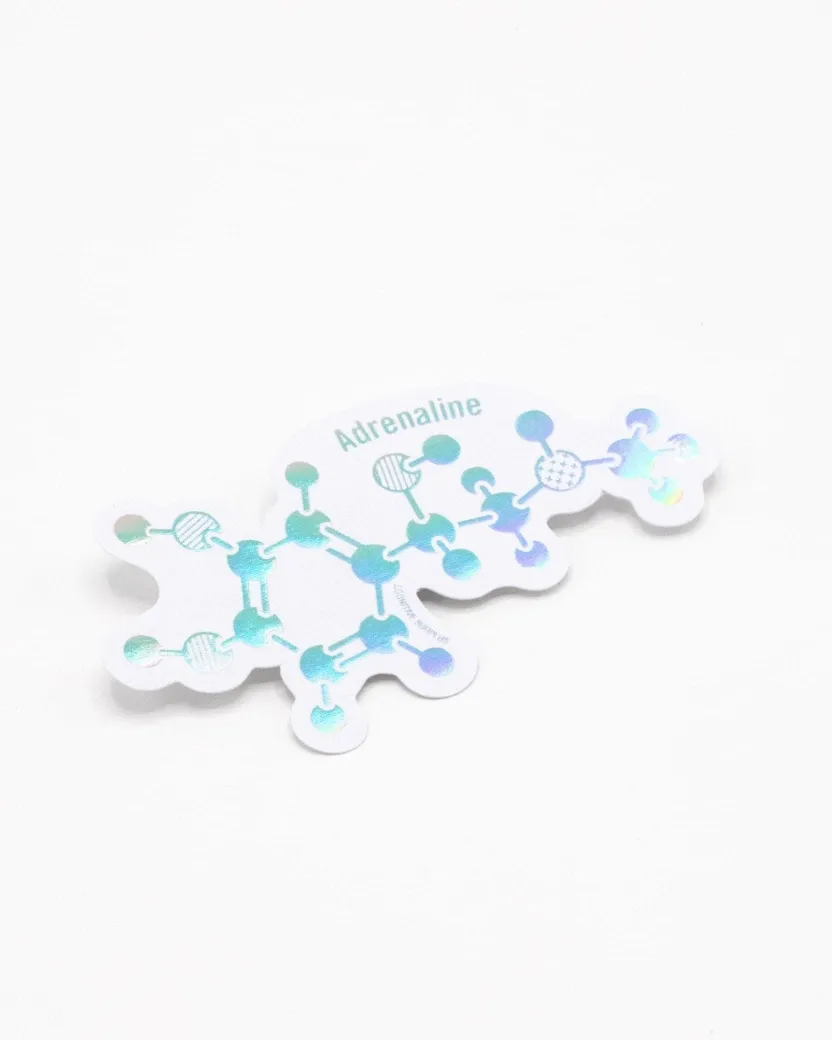 Cognitive Surplus Adrenaline Fight or Flight Molecule Sticker* Stickers | Chemistry