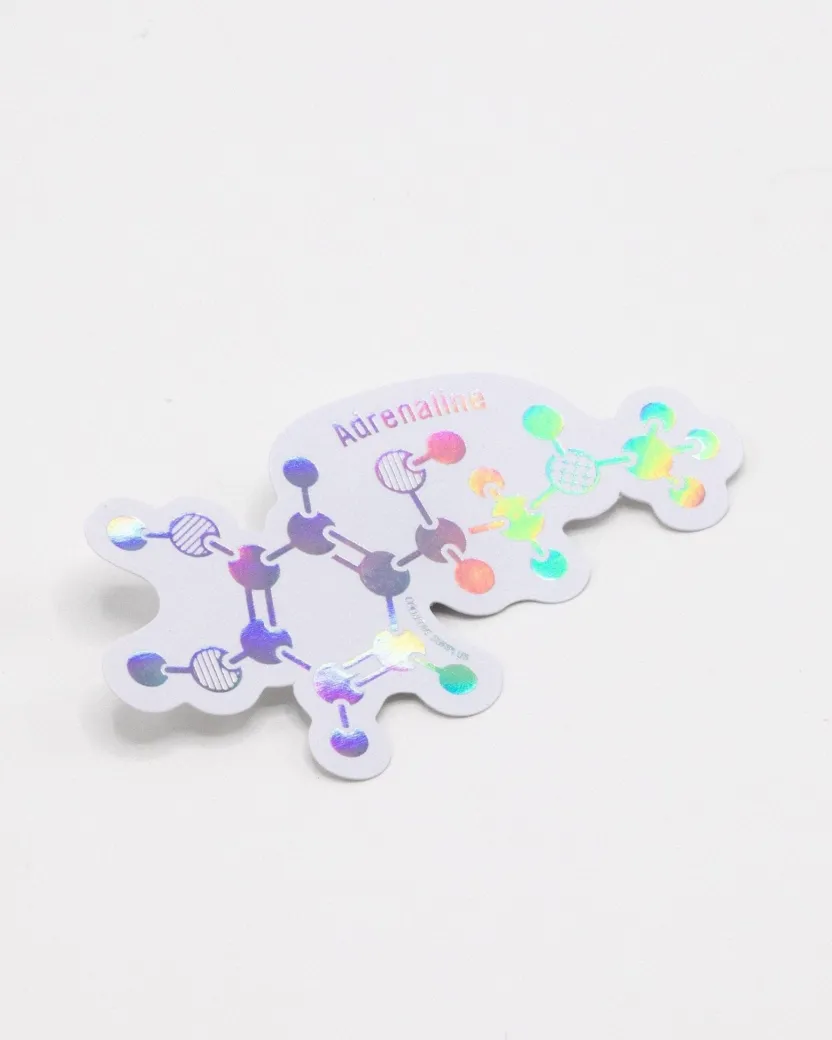 Cognitive Surplus Adrenaline Fight or Flight Molecule Sticker* Stickers | Chemistry