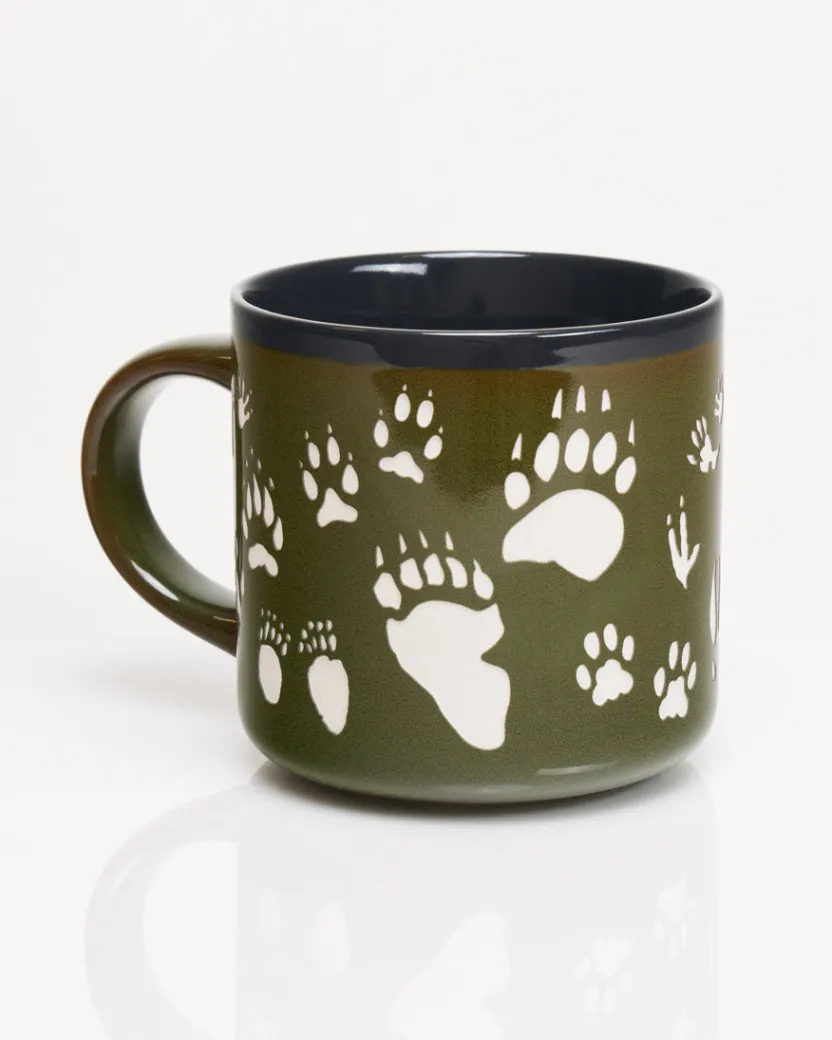 Cognitive Surplus Animal Tracks Mug - Hand Carved | * Mugs | Biology