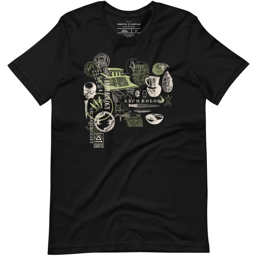 Cognitive Surplus Archaeology Graphic Tee - Green* Unisex Graphic Tees | Anthropology & Archaeology