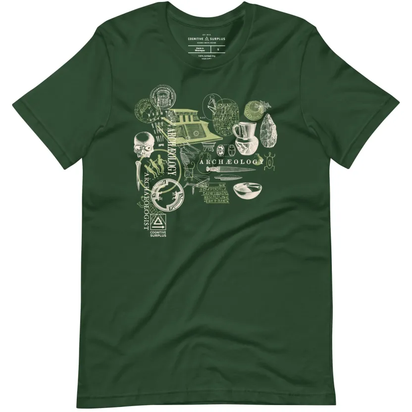 Cognitive Surplus Archaeology Graphic Tee - Green* Unisex Graphic Tees | Anthropology & Archaeology
