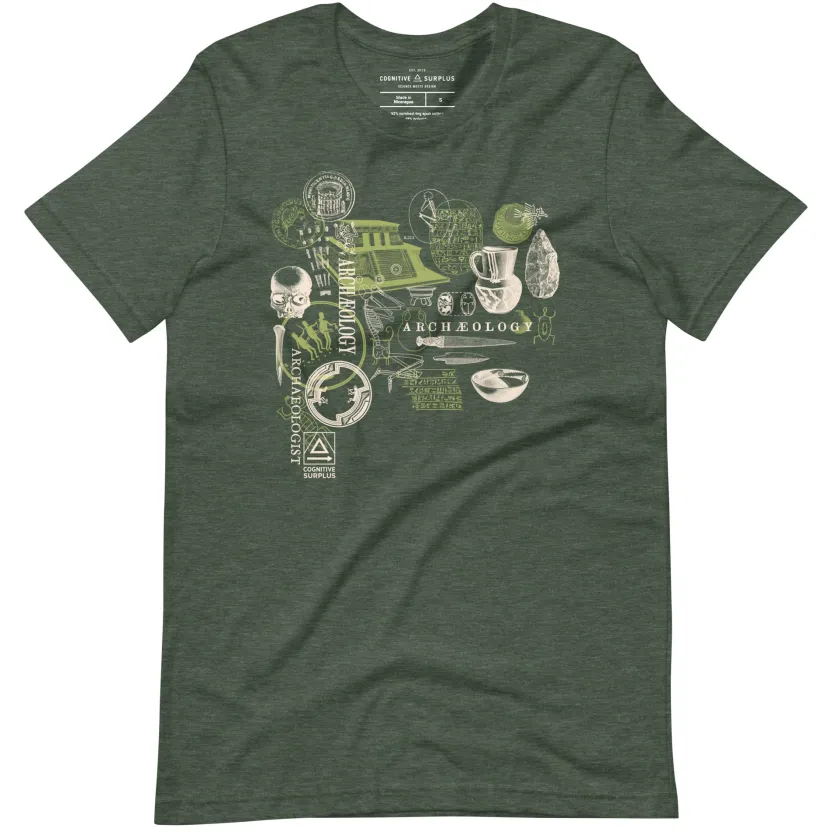 Cognitive Surplus Archaeology Graphic Tee - Green* Unisex Graphic Tees | Anthropology & Archaeology