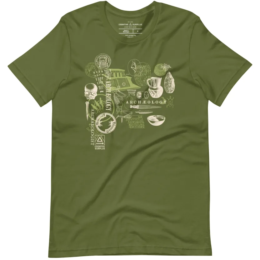 Cognitive Surplus Archaeology Graphic Tee - Green* Unisex Graphic Tees | Anthropology & Archaeology