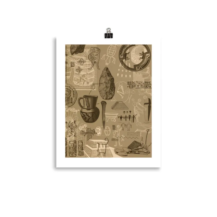 Cognitive Surplus Archaeology Poster Art Print* Wall Art | Anthropology & Archaeology