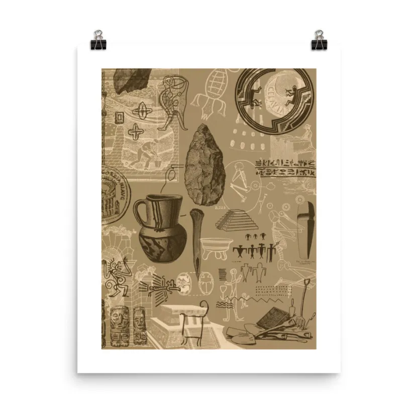 Cognitive Surplus Archaeology Poster Art Print* Wall Art | Anthropology & Archaeology