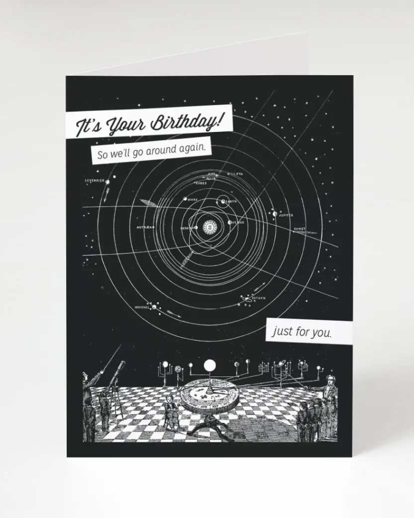 Cognitive Surplus Around Again Birthday Card - Astronomy Stationery | * Greeting Cards | Astronomy