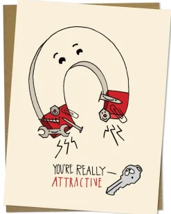 Cognitive Surplus Attractive Magnet Physics Card - Valentine Card | * Greeting Cards | Physics