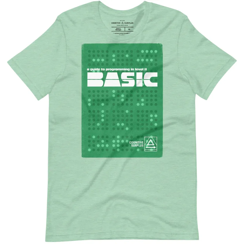 Cognitive Surplus BASIC Programming Graphic Tee* Unisex Graphic Tees | Computer Science