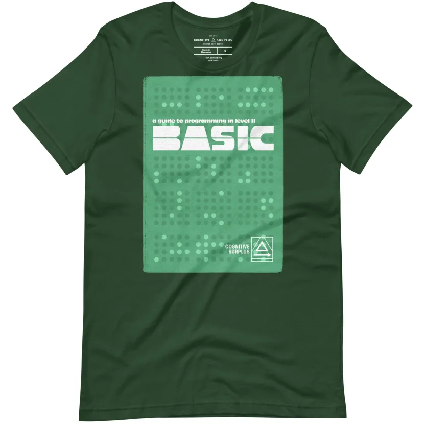 Cognitive Surplus BASIC Programming Graphic Tee* Unisex Graphic Tees | Computer Science