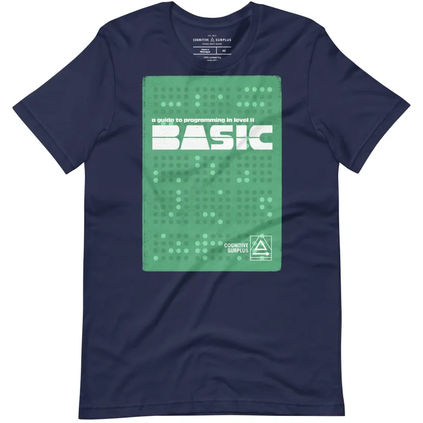 Cognitive Surplus BASIC Programming Graphic Tee* Unisex Graphic Tees | Computer Science