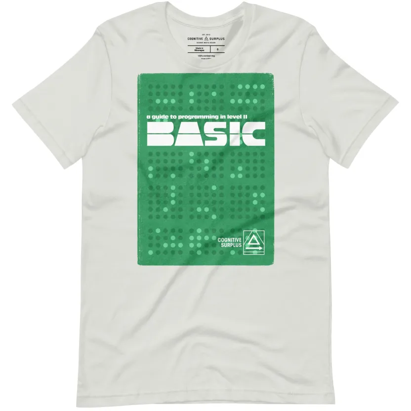 Cognitive Surplus BASIC Programming Graphic Tee* Unisex Graphic Tees | Computer Science