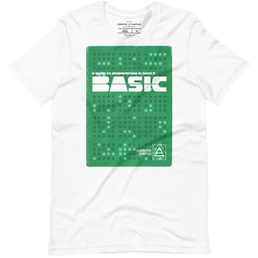 Cognitive Surplus BASIC Programming Graphic Tee* Unisex Graphic Tees | Computer Science