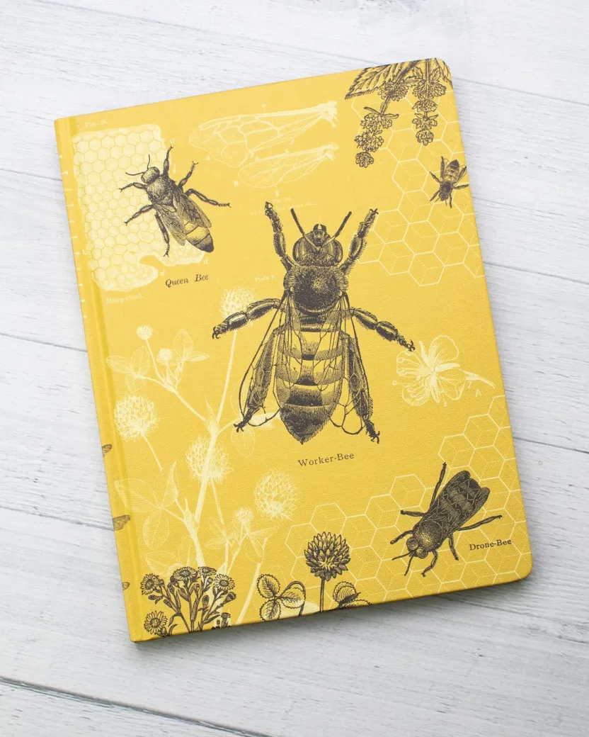 Cognitive Surplus Bee Hardcover Notebook | Insect Print* The Hypothesis | Kitchen Science