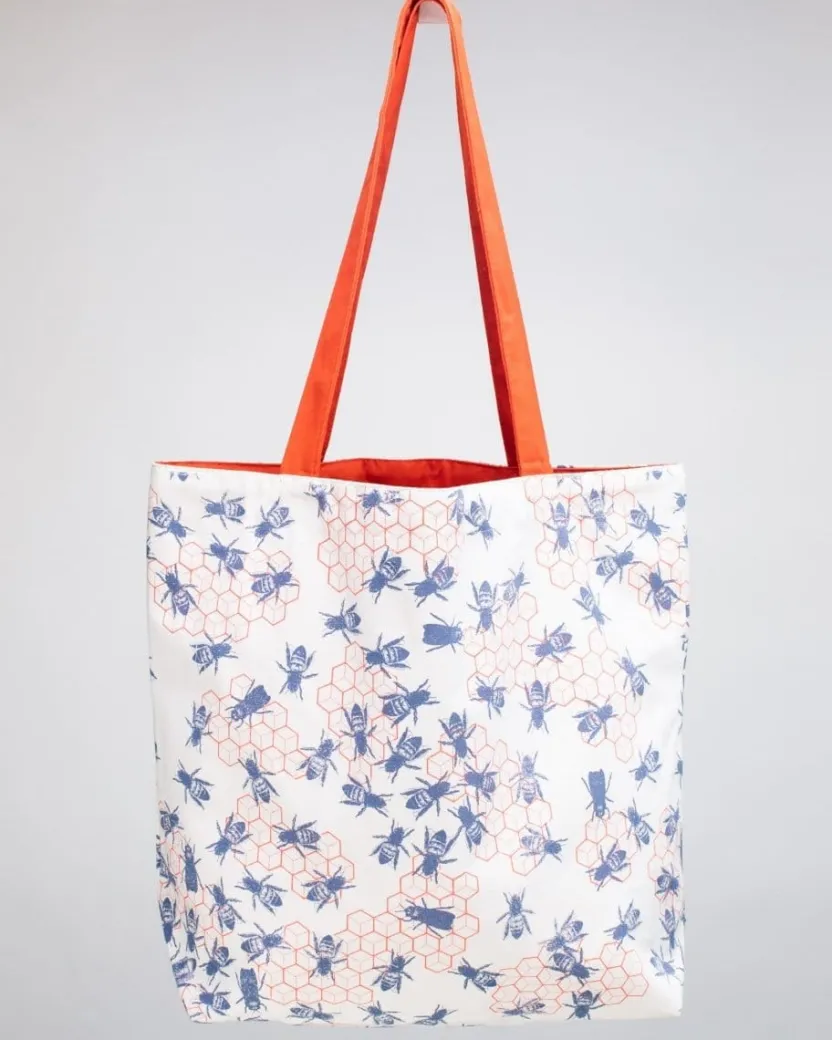 Cognitive Surplus Bee Hive Shoulder Tote Bag | Reversible Tote* Tote Bags | Entomology