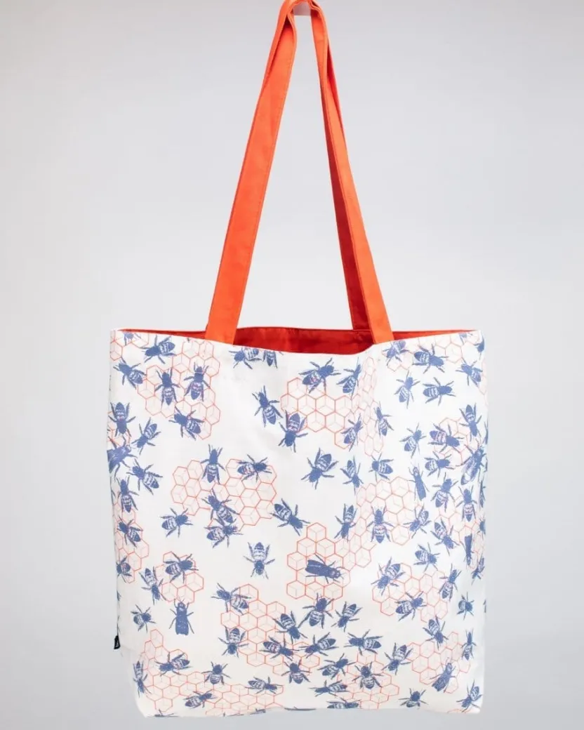 Cognitive Surplus Bee Hive Shoulder Tote Bag | Reversible Tote* Tote Bags | Entomology