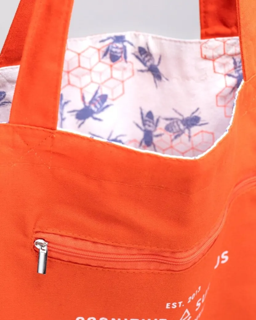 Cognitive Surplus Bee Hive Shoulder Tote Bag | Reversible Tote* Tote Bags | Entomology
