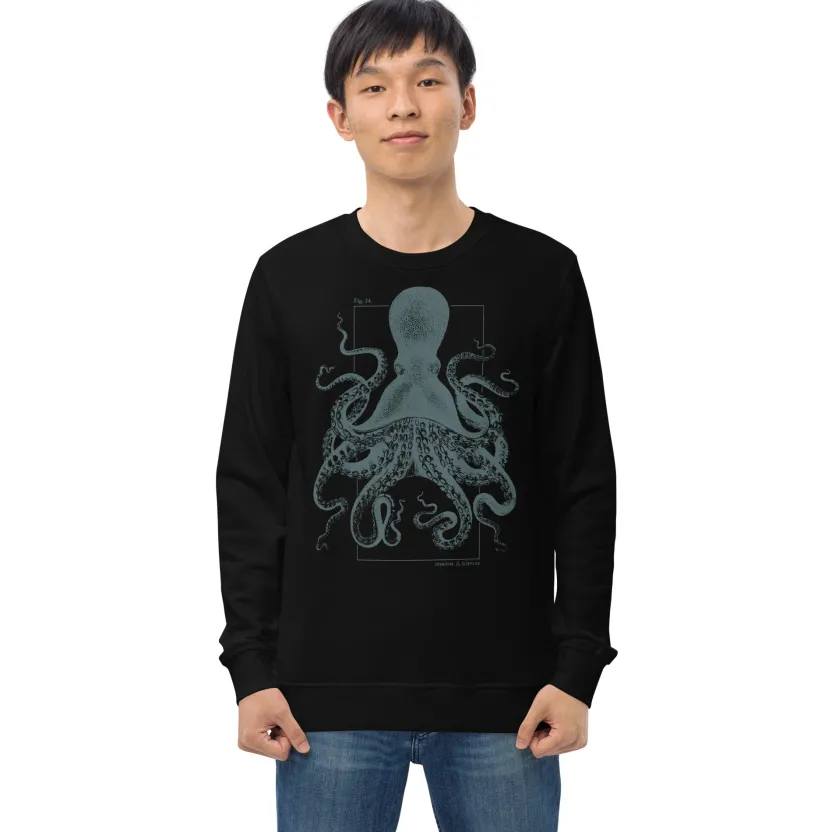 Cognitive Surplus Beware the Kraken Sweatshirt - Organic* Sweatshirts | Marine Biology