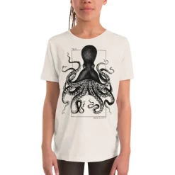 Cognitive Surplus Beware the Kraken Youth Graphic Tee* Youth Graphic Tees | Marine Biology