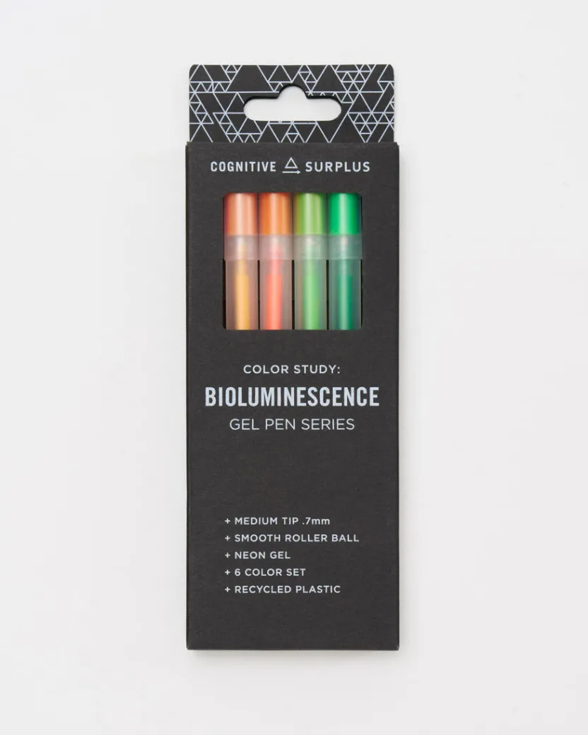 Cognitive Surplus Bioluminescence Neon Gel Pens (Pack of 6)* Pens | Biology