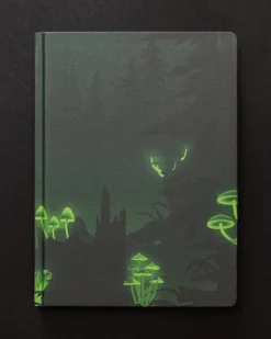 Cognitive Surplus Bioluminescent Mushrooms Dark Matter Notebook* Black Paper Notebooks | The Dark Matter