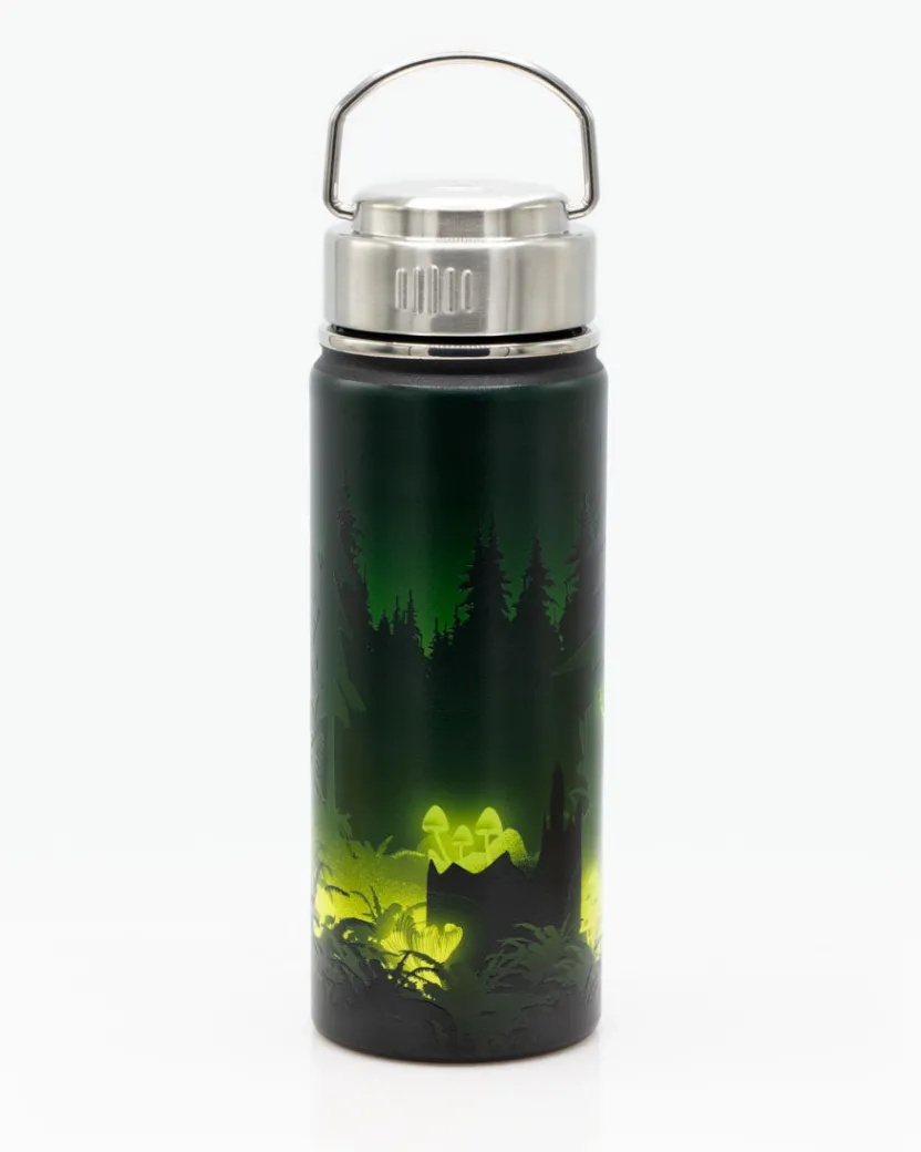 Cognitive Surplus Bioluminescent Mushrooms Stainless Steel Travel Mug | * Travel Mugs | Water Bottles