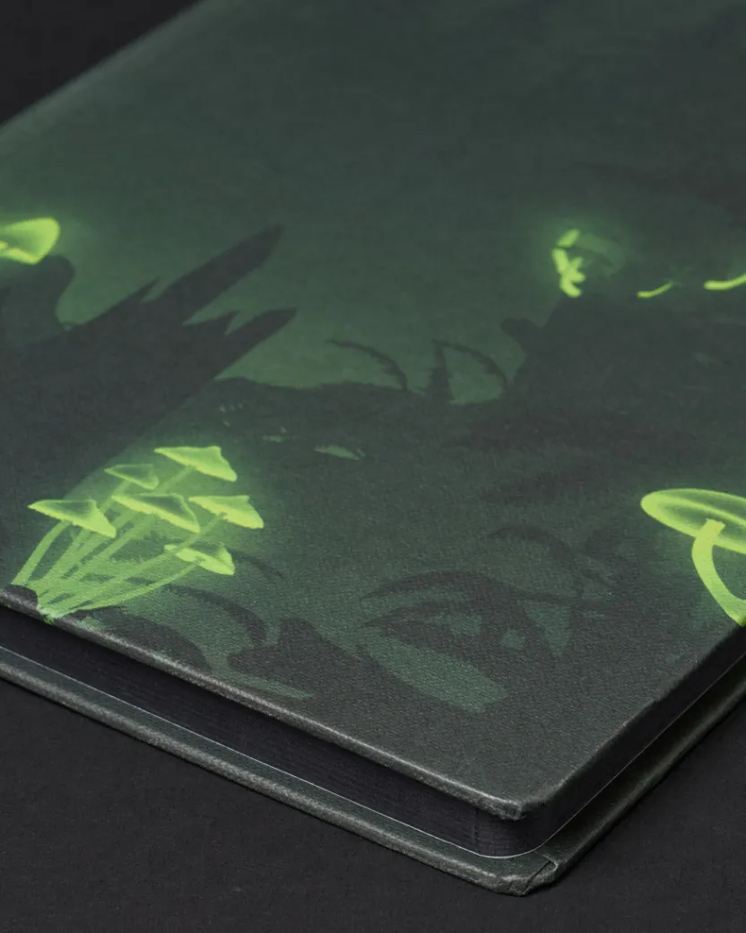 Cognitive Surplus Bioluminescent Mushrooms Dark Matter Notebook* Black Paper Notebooks | The Dark Matter