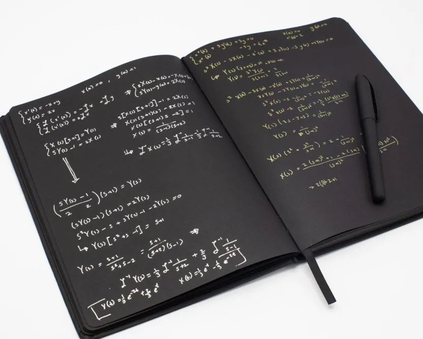 Cognitive Surplus Bioluminescent Mushrooms Dark Matter Notebook* Black Paper Notebooks | The Dark Matter