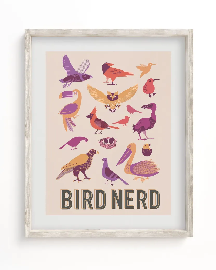 Cognitive Surplus Bird Nerd Art Print - Ornithology | * Wall Art | Ornithology