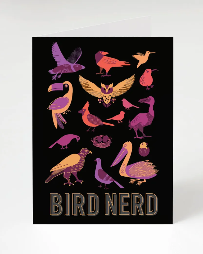 Cognitive Surplus Bird Nerd Greeting Card - Science Stationery | * Greeting Cards | Ornithology