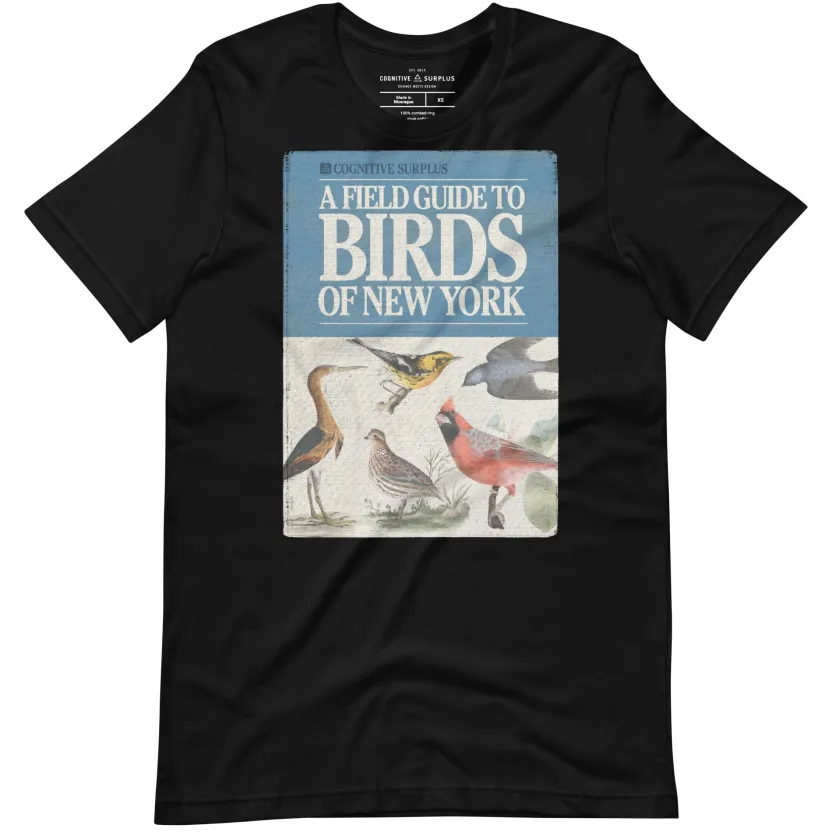 Cognitive Surplus Birder Field Guide Graphic Tee* Unisex Graphic Tees | Ornithology