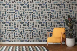 Cognitive Surplus Blue Butterflies and Beetles Wallpaper* Wallpaper | Entomology
