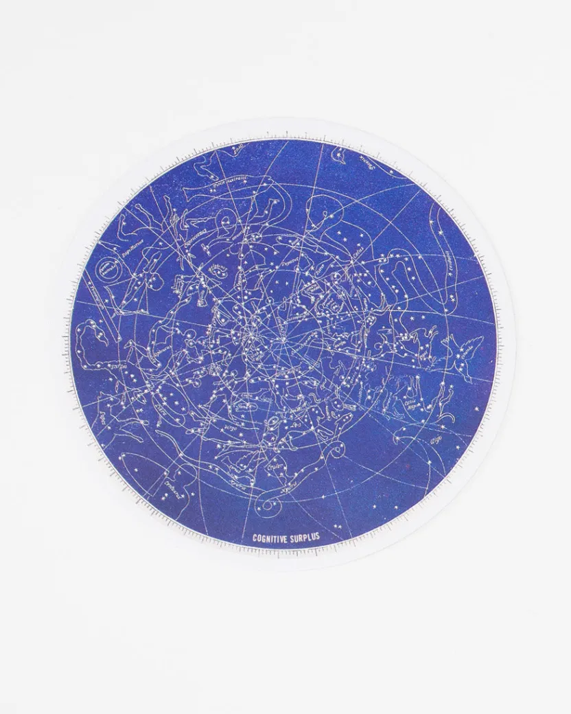 Cognitive Surplus Blue Star Chart Sticker* Stickers | Astronomy