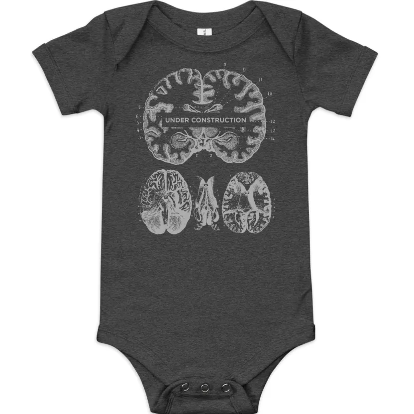 Cognitive Surplus Brain Under Construction Baby Bodysuit* Baby Bodysuits | Medicine