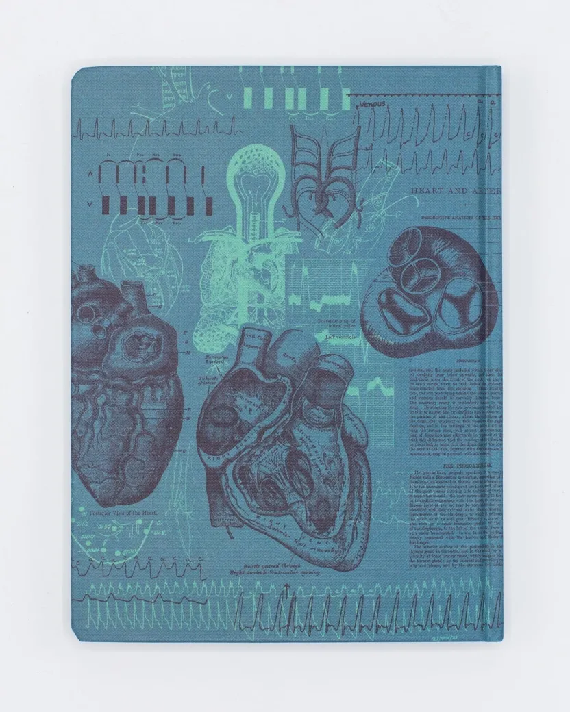 Cognitive Surplus Cardiology Hardcover Notebook | Anatomical Heart Notebook* The Hypothesis | Medicine
