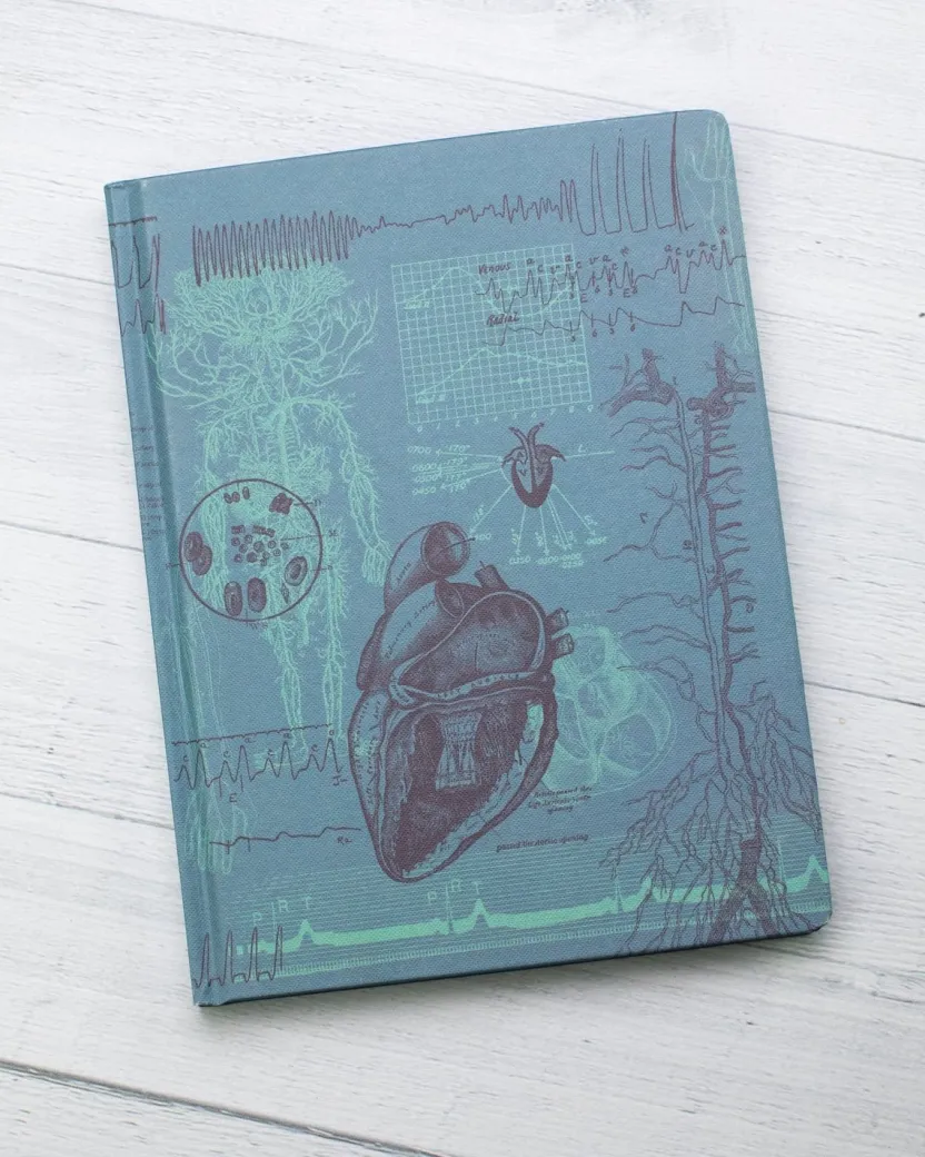 Cognitive Surplus Cardiology Hardcover Notebook | Anatomical Heart Notebook* The Hypothesis | Medicine
