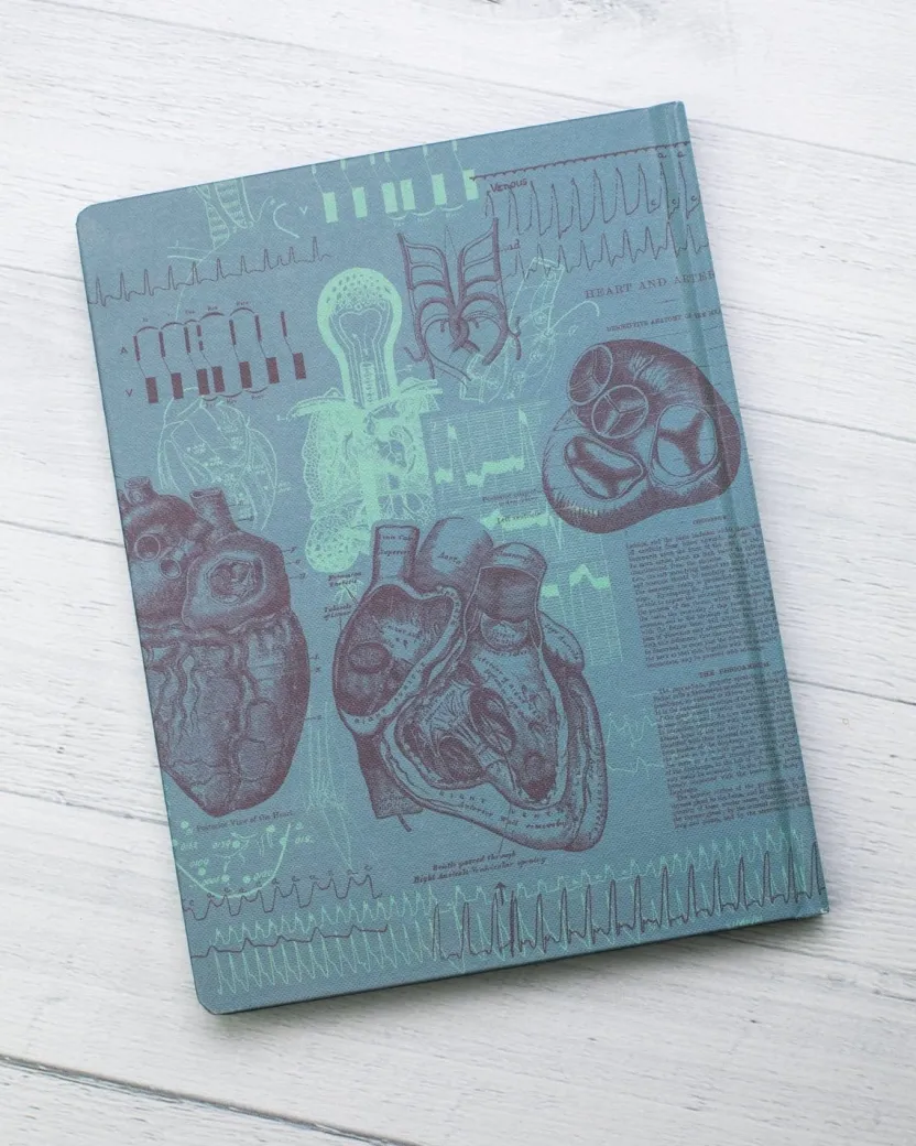 Cognitive Surplus Cardiology Hardcover Notebook | Anatomical Heart Notebook* The Hypothesis | Medicine