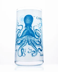 Cognitive Surplus Cephalopods Drinking Glass - Octopus Tumbler Glass | * Drinking Glasses | Marine Biology