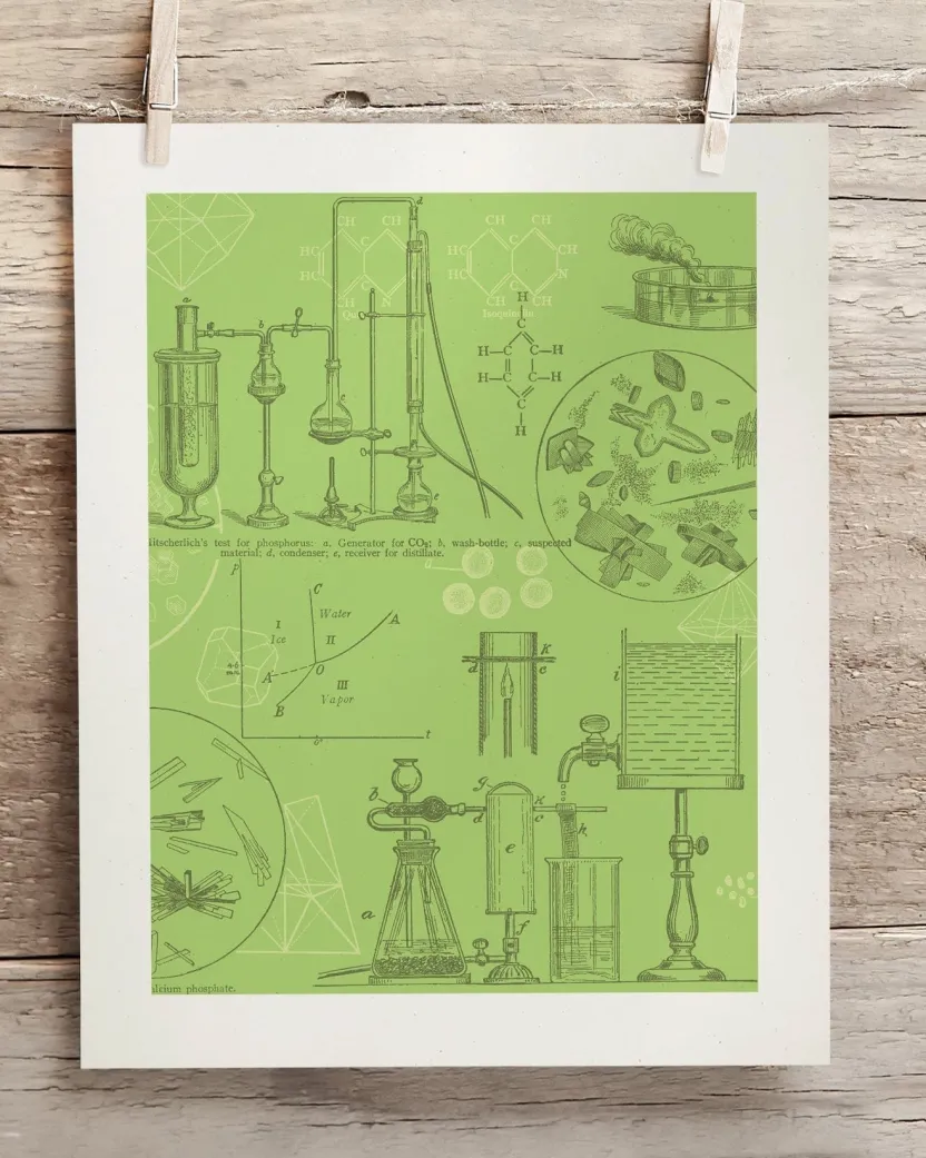 Cognitive Surplus Chemistry Lab Museum Print | Chemistry Gift* Wall Art | Pharmacy