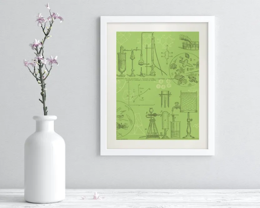 Cognitive Surplus Chemistry Lab Museum Print | Chemistry Gift* Wall Art | Pharmacy