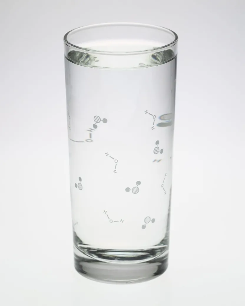 Cognitive Surplus Chemistry of Water Tumbler Glass | Chemistry Gift* Drinking Glasses | Pharmacy