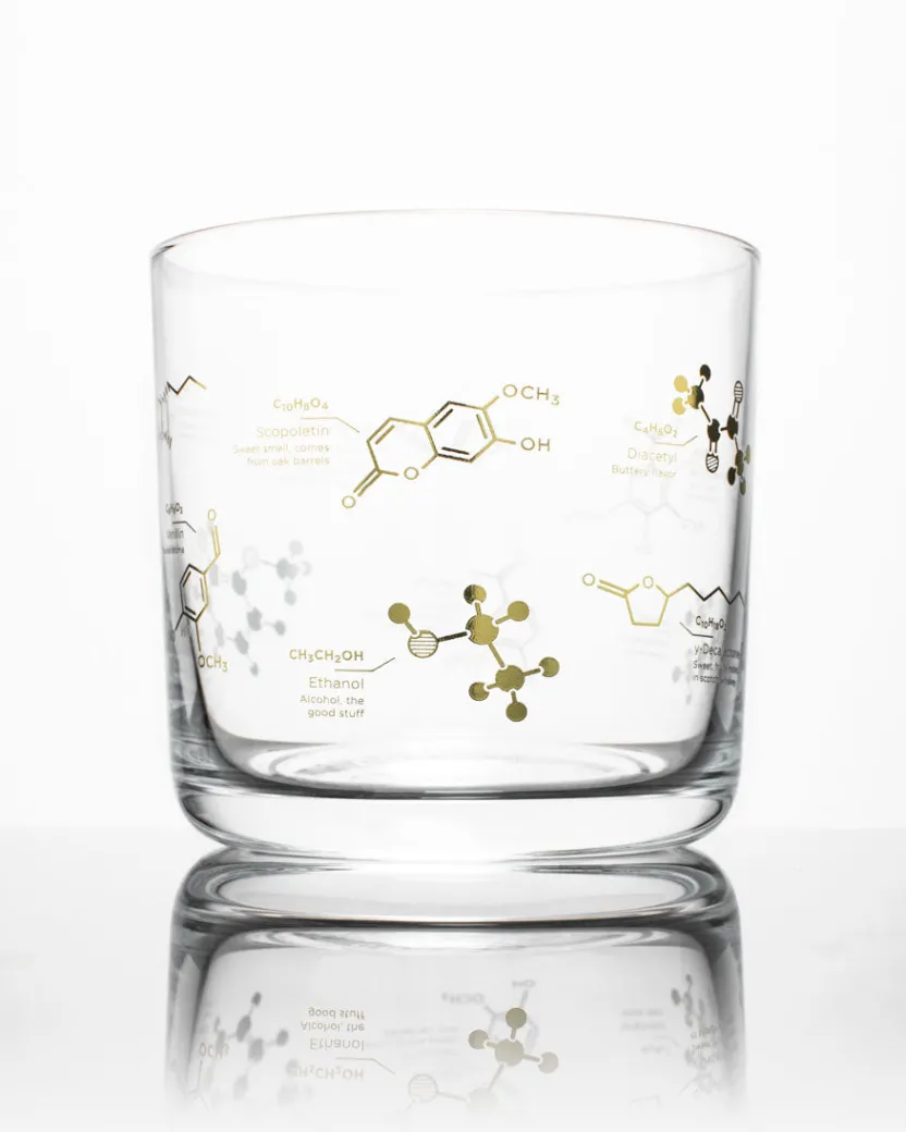Cognitive Surplus Chemistry of Whiskey Glass - Scotch Glass | * Rocks Glasses | Pharmacy