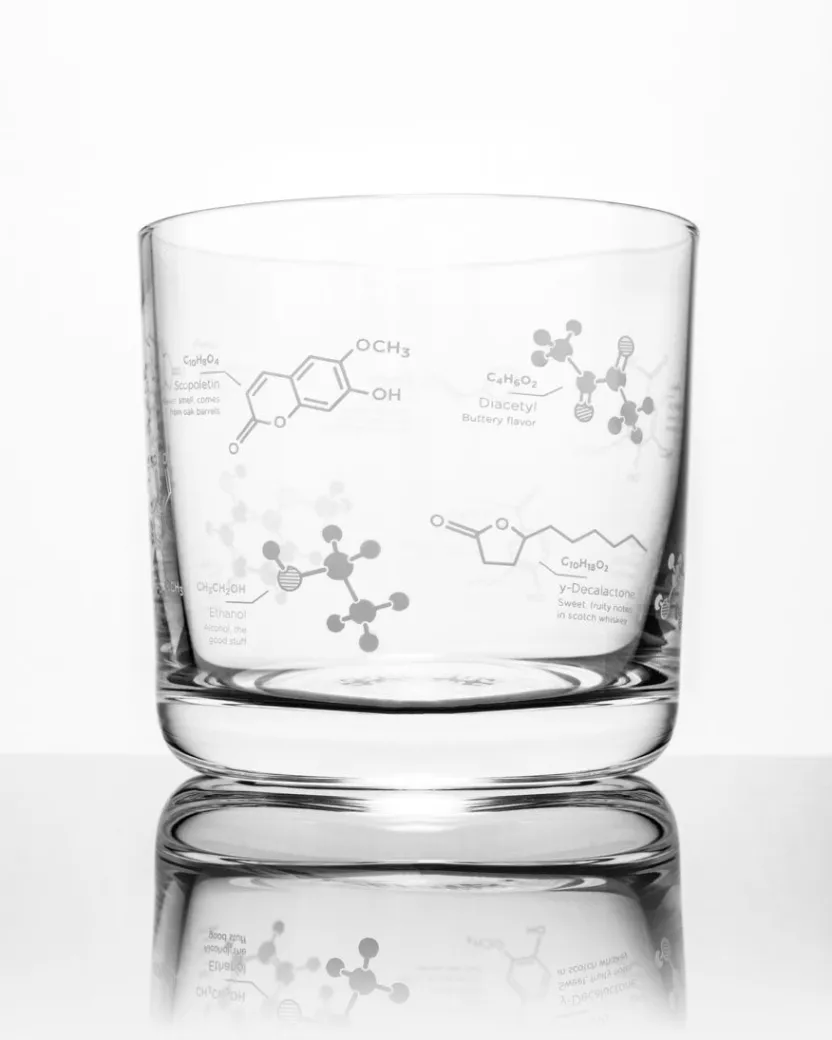 Cognitive Surplus Chemistry of Whiskey Glass - Scotch Glass | * Rocks Glasses | Pharmacy