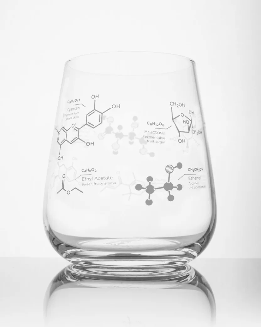 Cognitive Surplus Chemistry of Wine Glass - Chemistry Gift | * Wine Glasses | Pharmacy