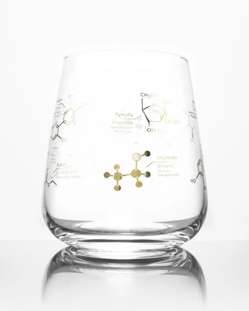 Cognitive Surplus Chemistry of Wine Glass - Chemistry Gift | * Wine Glasses | Pharmacy