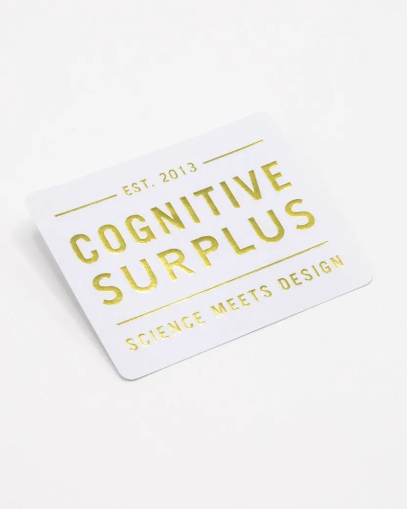 Cognitive Surplus Logo Gold Sticker* Stickers