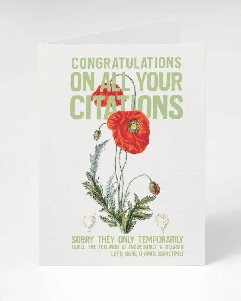 Cognitive Surplus Congratulations on all Your Citations Greeting Card | * Greeting Cards