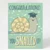 Cognitive Surplus Congratulations Snail Graduation Card - Slow Graduation | * Greeting Cards