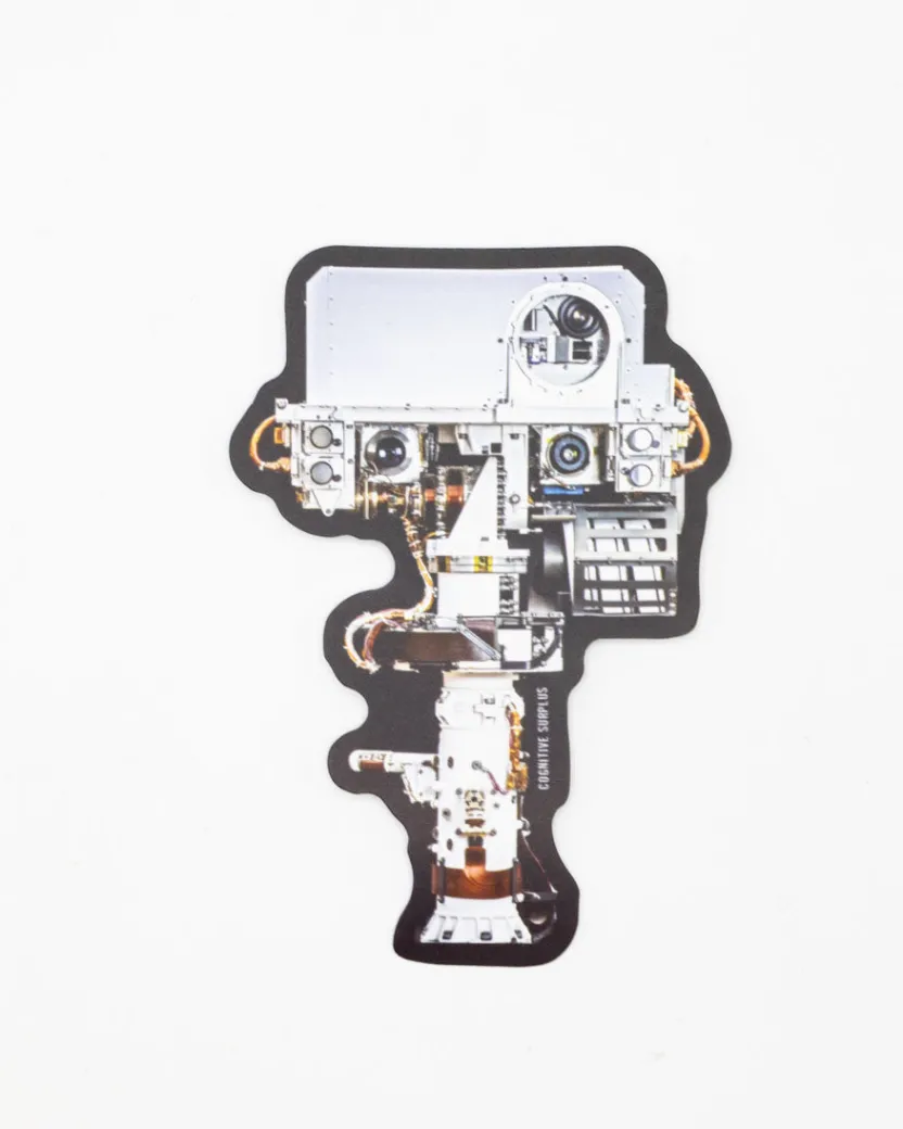 Cognitive Surplus Curiosity Rover Head Sticker* Stickers | Physics
