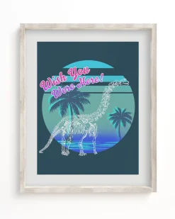 Cognitive Surplus Dino: Wish You Were Here! Museum Print* Wall Art | Paleontology