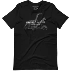 Cognitive Surplus Dinosaur Commute Graphic Tee* Unisex Graphic Tees